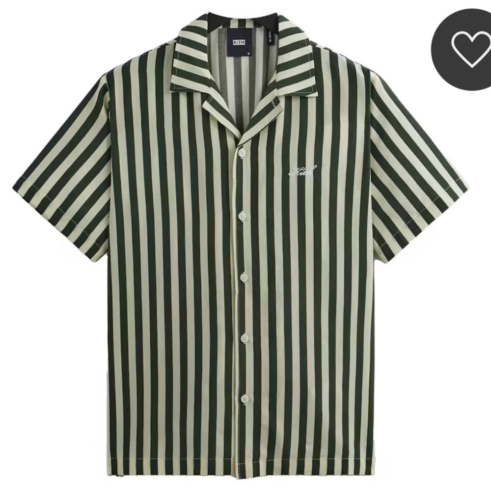 KITH Striped Green Shirt & Matching Shorts